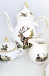 Сервиз кофейный Gloria fine porcelain Bavaria Handwork Bayreuth Made in Germany Охота 15 предметов - изображение 2