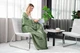 Плед ARDESTO Flannel, 160х200см, зелений, 100% поліестер - зображення 6