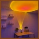 Проекційна різнокольорова RGB лампа Sunset Lamp з ефектом заходу сонця з пультом світильник від USB ЮСБ - зображення 7