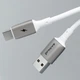 Кабель Proove Flex Metal Type-C to Type-C 60W (1m) white - изображение 5