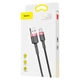 Кабель Baseus Cafule Type-C 3A (1m) red/black - изображение 2