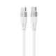 Кабель Proove Soft Silicone Type-C to Type-C 60W (1m) white - изображение 1