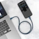 Кабель Baseus High Density Braided Type-C to Lightning PD 20W (1m) Голубой - изображение 8