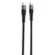 Кабель Type-C to Type-C 60W 1m Proove Light Silicone black | Шнур Тайп-Сі - Тайп-Сі Швидка зарядка 491970001 - зображення 1