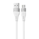 Кабель Proove Soft Silicone USB to Micro USB 2.4A (1m) white - изображение 1
