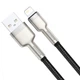 Кабель Baseus Cafule Metal Lightning 2.4A (0,25m) black - зображення 3
