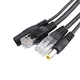 Сплиттер разделяет сигнал с витой пары RJ-45 2шт KRN, Ethernet 5.5x2.1мм, Сплиттер PoE для CCTV камер - изображение 3
