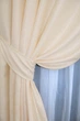 Комплект готовых штор VR-Textil Лен Парма № 1350ш Бежевый 150х270 см 2 шт (33-0174) - изображение 5