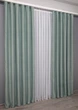 Комплект готовых штор VR-Textil Лен рогожка №774ш Голубой 150х300см 2 шт (30-558) - изображение 3
