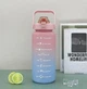 Пляшечка для води Aqua Max Peach Blue з маркерами часу, 2 л, Chansin (75164596) - зображення 1