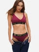 Комплект (бралетт + трусики-танга) женский Apriori Modern AF-010610 XL Бордовый (ROZ6501003652) - изображение 4