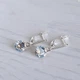 Набір прикрас Hand Made з кристалами Swarovski відтінку білого шампанського (набір без ланцюжка) - зображення 4