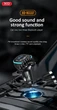 Автомобильный FM Модулятор XO BCC07 15.3W (USB+TypeC) Bluetooth + кабель TypeC/micro/Lightning Black (34533) - изображение 3