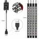 Светодиодная подсветка салона авто RGB led - подсветка ног в авто от USB Bluetooth APP, 4 х 22см, - изображение 5