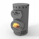 Отопительно-варочная квартирная стальная печь SMARTINHOUSE HE City Oven-300 с духовкой и стеклом - изображение 2