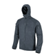 Кофта флісова Helikon-Tex Alpha Hoodie Jacket Grid Fleece Shadow Grey 3XL - зображення 5