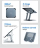 Підставка для ноутбука Baseus UltraStable Pro Series (3hinge) MacBook/Dell/Asus/Lenovo/HP - зображення 4