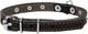 Ошейник Collar одинарный с украшениями (ширина 14 мм, длина 27-35 см) Черный (00041Collar) - изображение 1