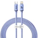 Кабель Baseus Crystal Shine Series Type-C to Lightning 20W (2m) purple CAJY000305 - изображение 1