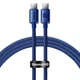 Кабель Baseus Crystal Shine Series Fast Charging Type-C to Type-C 100W (1.2m) blue - изображение 1