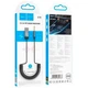 FM-трансмітер модулятор Hoco E78 (USB-3.5mm 1.2М) car BTV5.0 адаптер FM transmitter аудіо ресівер для автомобіля Сірий - зображення 2