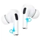 Бездротові блютуз навушники BOROFONE BW36 Bluetooth 5.3 TWS вакуумна гарнитура Android/Apple-сумісність Білий - изображение 5