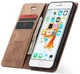 Чохол книжка Caseme з магнітом для iPhone XR коричневий гаманець - зображення 4
