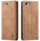 Чехол книжка Caseme с магнитом для iPhone 7 / 8 коричневый бумажник - изображение 1