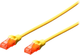 Patchcord Digitus UTP Cat 6 0.5 m Yellow (4016032371854) - obraz 1