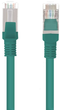 Patchcord Lanberg FTP Cat 5e 15 m Green (5901969406184) - obraz 1