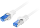 Patchcord Lanberg FTP Cat 6 0.5 m White (5901969436259) - obraz 1