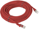 Patchcord Lanberg UTP Cat 6 15 m Red (5901969409352) - obraz 1