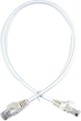 Patchcord Lanberg UTP Cat 5e 0.5 m White (5901969421033) - obraz 1
