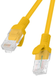 Патч-корд Lanberg UTP Cat 6 15 м Orange (5901969423013) - зображення 1