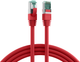 Патч-корд LogiLink Cat 6a S/FTP 1 м Red (4052792020373) - зображення 1