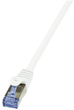 Patchcord LogiLink Cat 6a/7 S/FTP 15 m White (4052792032208) - obraz 1