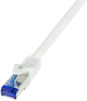 Патч-корд LogiLink Cat 6a S/FTP Ultraflex 2 м White (4052792055672) - зображення 1