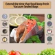 Вакуумный упаковщик аппарат для вакуумной упаковки от USB бытовой вакууматор 6 пакетов для длительного хранения продуктов - изображение 5