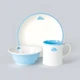 Тарілка обідня дитяча МВМ MY HOME 20 см Блакитна (KP-46 BLUE) - зображення 5