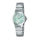 Женские часы премиум-класса Casio LTP-1177A-3ADF зеленый циферблат с элегантным серебристым браслетом. - изображение 1
