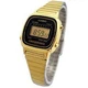 Женские классические наручные часы CASIO LA670WGA-1 Желтое золото\черный - изображение 7