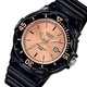 Черные женские наручные часы Casio LRW-200H-9E2 с элементами розового золота на экране. - изображение 3