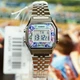 Женские наручные часы CASIO LA680WA-2C Серебро\цветы со светодиодной подсветкой (001) - изображение 8
