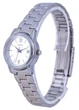 Женские часы удобные Casio LTP-V002D-7B3 Серебристые с синими стрелками - изображение 4