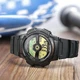 Мужские японские наручные часы Casio AE-1100W-1B Черные - изображение 3