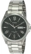 Наручные часы Casio MTP-1384D-1AVEF Черные с серебристым стальные - изображение 1
