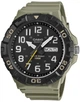 Мужские часы Casio MRW-210H-5A Хаки с черным ударопрочные - изображение 1