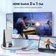 Свитч Ugreen HDMI 2.1 Switch 8K@60Hz, HDMI Switch 4K@144Hz 1080P@240Hz Black (YM1753) - зображення 2