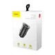 Автомобильное зарядное устройство Baseus Dual USB & USB-C QC 3.0 30 Вт Black (YM1224) - изображение 5