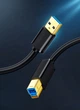 Кабель Ugreen USB 3.0 Type-A — USB Type-B для принтерів, сканерів, БФП 2 м Black (YM1065) - зображення 2